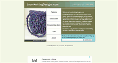 Desktop Screenshot of loomknittingdesigns.com