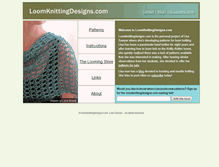 Tablet Screenshot of loomknittingdesigns.com